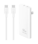 Original Huawei 66W GaN Ultra-thin Travel Charger Power Adapter with Type-C / USB-C Cable (White)