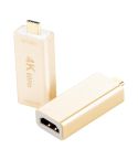 USB-C / Type-C Male to HDMI Female Aluminum-magnesium Alloy Adapter (Gold)