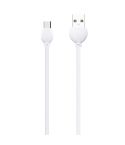 awei CL-61 2 in 1 2.5A Micro USB Charging + Transmission Aluminum Alloy Braided Data Cable, Length: 1m(White)