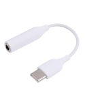 Type-C Male to 3.5mm Female Earphone Adapter Audio Adapter (White)