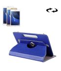 7 inch Tablets Leather Case Crazy Horse Texture 360 Degrees Rotation Protective Case Shell with Holder for Galaxy Tab A 7.0 (2016) / T280 & Tab 4 7.0 / T230 & Tab Q T2558, Colorfly G708, Asus ZenPad 7.0 Z370CG, Huawei MediaPad T1 7.0 / T1-701u(Blue)