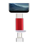 Type-C Male to Micro USB 2.0 Female Converter Adapter(Red)