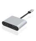 2 in 1 Multifunctional USB-C / Type-C to HDMI+VGA HUB Docking Station