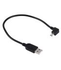 28cm 90 Degree Angle Right Micro USB to USB Data / Charging Cable, For Galaxy, Huawei, Xiaomi, LG, HTC and other Smart Phones
