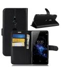 Litchi Texture Horizontal Flip Leather Case with Wallet & Holder & Card Slots For Sony Xperia XZ3(Black)
