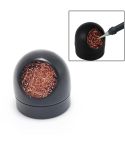 Kaisi Soldering Iron Nozzle Cleaning Ball Pure Copper Removing Tin Ball Seat(Black)