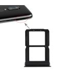 For OnePlus 6 Double SIM Card Tray (Black)