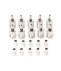 10 Sets UHF Female Jack Crimped RF Connector Coaxial Adapter for 5mm RG58 RG142 / 3D-FB Cable