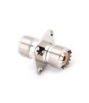 UHF SO239 Female To Female with Panel Mount RF Connector Adapter