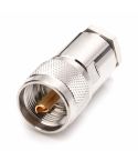 UHF Male PL259 Clamp Adapter