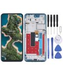 TFT LCD Screen for Nokia X20 TA-1341 TA-1344 Digitizer Full Assembly with Frame (Blue)