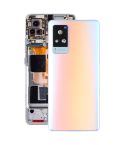 For vivo X60 Pro Global Original Battery Back Cover with Camera Lens Cover(Pink)