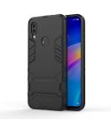 Shockproof PC + TPU Case for Xiaomi Redmi 7, with Holder(Black)