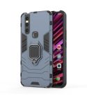 PC + TPU Shockproof Protective Case with Magnetic Ring Holder for Vivo V15(Navy Blue)