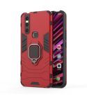 PC + TPU Shockproof Protective Case with Magnetic Ring Holder for Vivo V15(Red)