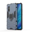 PC + TPU Shockproof Protective Case with Magnetic Ring Holder for Vivo X27(Navy Blue)