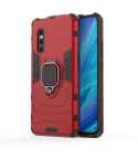 PC + TPU Shockproof Protective Case with Magnetic Ring Holder for Vivo X27(Red)