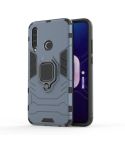 PC + TPU Shockproof Protective Case with Magnetic Ring Holder for Huawei Honor 10i(Navy Blue)