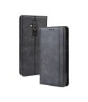 Magnetic Buckle Retro Crazy Horse Texture Horizontal Flip Leather Case for Nokia X71 / 8.1 Plus, with Holder & Card Slots & Photo Frame(Black)