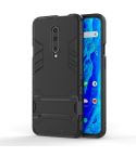 Shockproof PC + TPU Case for OnePlus 7 Pro, with Holder(Black)