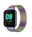 For OPPO Watch 46MM Smart Watch Milanese Stainless Steel Metal Watch Band (Colorful)
