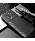 For Xiaomi Redmi 10X 5G Carbon Fiber Texture Shockproof TPU Case(Black)