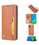 For Huawei P Smart 2020 Knead Skin Texture Horizontal Flip Leather Case with Photo Frame & Holder & Card Slots & Wallet(Brown)