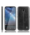For Nokia 2.2 Shockproof Sewing Cow Pattern Skin PC + PU + TPU Case(Black)