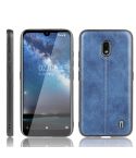 For Nokia 2.2 Shockproof Sewing Cow Pattern Skin PC + PU + TPU Case(Blue)