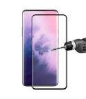 ENKAY Hat-Prince 0.26mm 9H 3D Explosion-proof Full Screen Curved Heat Bending Tempered Glass Film for OnePlus 7 Pro(Black)