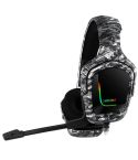 ONIKUMA K20 PS4 Surround Sound Bass PC Gamer Headphone with Microphone, RGB Light(Black Gray)
