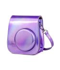 Richwell Portable Aurora  PU Leather Camera Case Camera Bag with Shoulder Strap, Suitable for Fujifilm Instax Mini 11(Purple)