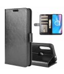 For Alcatel 1SE  2020 R64 Texture Single Horizontal Flip Protective Case with Holder & Card Slots & Wallet& Photo Frame(Black)