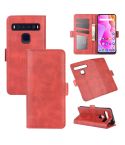 For TCL 10L Dual-side Magnetic Buckle Horizontal Flip Leather Case with Holder & Card Slots & Wallet(Red)