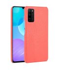 For Huawei Honor 30 Youth/Honor 30 Lite Shockproof Crocodile Texture PC + PU Case(Red)