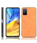 For Huawei Honor X10 Max 5G Shockproof Sewing Cow Pattern Skin PC + PU + TPU Case(Orange)