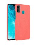 For Huawei Honor 9X Lite Shockproof Crocodile Texture PC + PU Case(Red)
