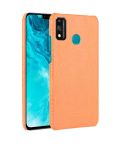 For Huawei Honor 9X Lite Shockproof Crocodile Texture PC + PU Case(Orange)