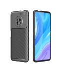 For Huawei Enjoy 20 Pro Carbon Fiber Texture Shockproof TPU Case(Black)