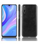 For Huawei P Smart S Shockproof Litchi Texture PC + PU Case(Black)