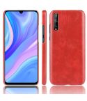 For Huawei P Smart S Shockproof Litchi Texture PC + PU Case(Red)
