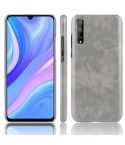 For Huawei P Smart S Shockproof Litchi Texture PC + PU Case(Gray)