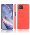 For Oppo Reno4 Z 5G/A92S Shockproof Litchi Texture PC + PU Case(Red)