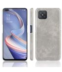 For Oppo Reno4 Z 5G/A92S Shockproof Litchi Texture PC + PU Case(Gray)