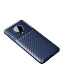 For Xiaomi Redmi K30 Ultra Carbon Fiber Texture Shockproof TPU Case(Blue)