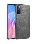 For Huawei Enjoy Z/Enjoy 20 Pro Shockproof Crocodile Texture PC + PU Case(Black)