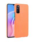 For Huawei Enjoy Z/Enjoy 20 Pro Shockproof Crocodile Texture PC + PU Case(Orange)
