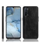 For OPPO K7 5G Shockproof Sewing Cow Pattern Skin PC + PU + TPU Case(Black)