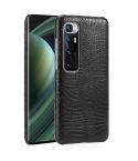 For Xiaomi Mi 10 Ultra Shockproof Crocodile Texture PC + PU Case(Black)