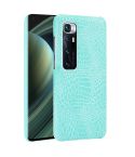 For Xiaomi Mi 10 Ultra Shockproof Crocodile Texture PC + PU Case(Light Green)